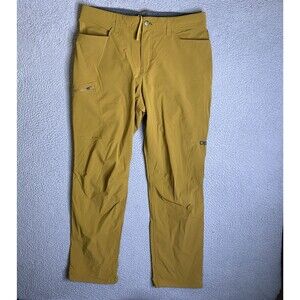 Outdoor Research Ferrosi Pants Mens 34x31 Yellow Pockets Performance Stretch